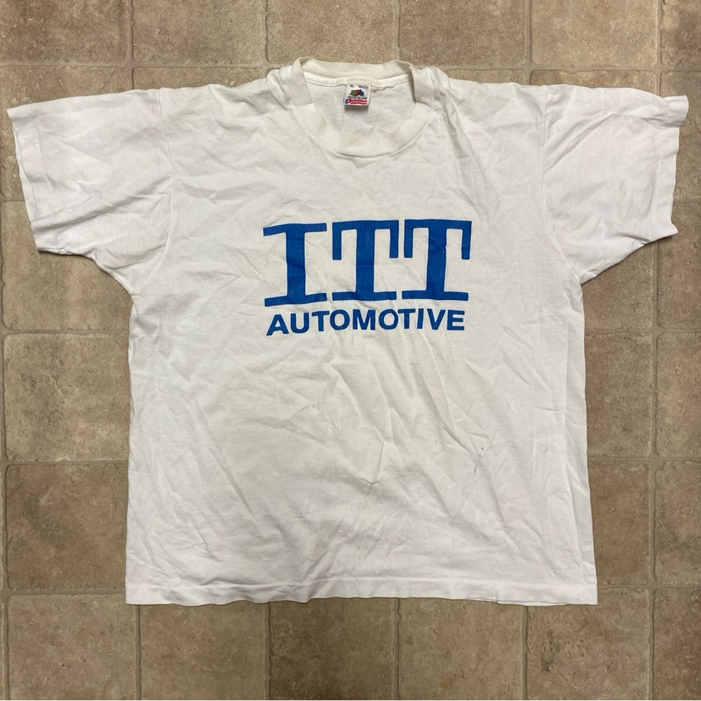 ITT Automotive T-Shirt XL Measurements White